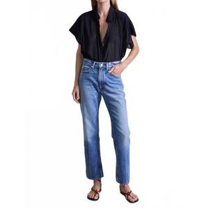 NEW APIECE APART rene kick flare jean in hermosa wash
